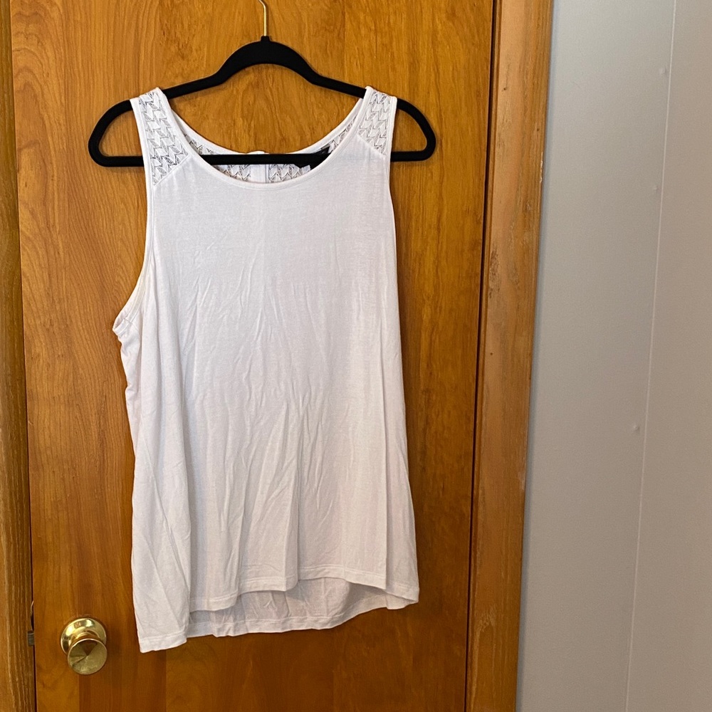Banana Republic White Tank Top
